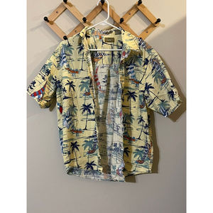 NATURAL ISSUE Hawaiian Button Down Shirt - Size Large